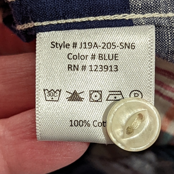 Jachs New York Classic Fit Button Down Shirt Size Large - Picture 5 of 6